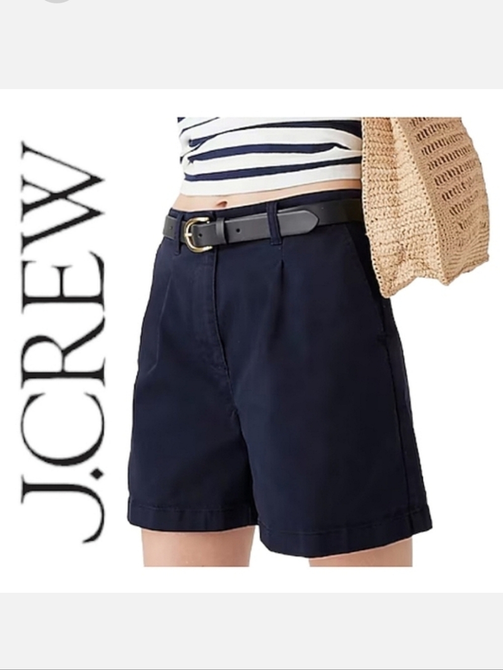 J.Crew True Navy City-fit Pleated Dress Short Sz 0 NWT